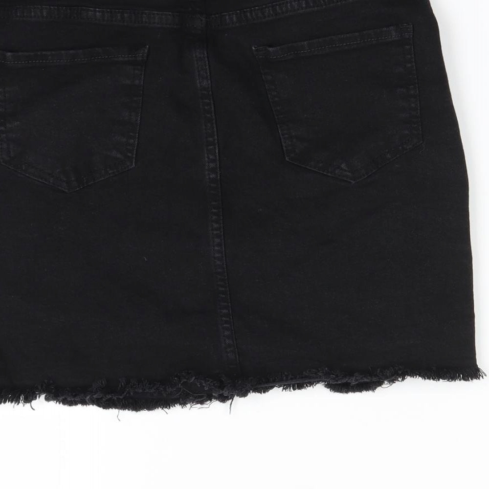 Nasty Gal Womens Black   Mini Skirt Size 8