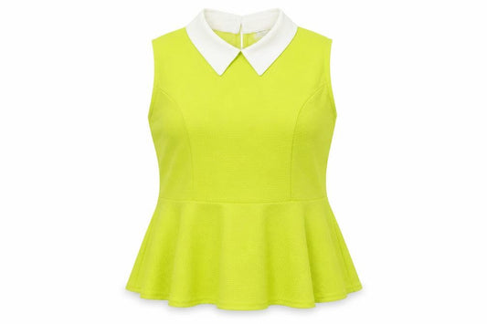 Womens UK Size 12 cameo rose Yellow Basic Tank