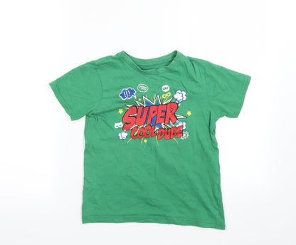 Primark Boys Green   Basic T-Shirt Size 7-8 Years