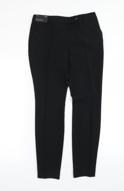 Womens UK Size 6 Next Regular Fit Dress Pants Black Trousers
