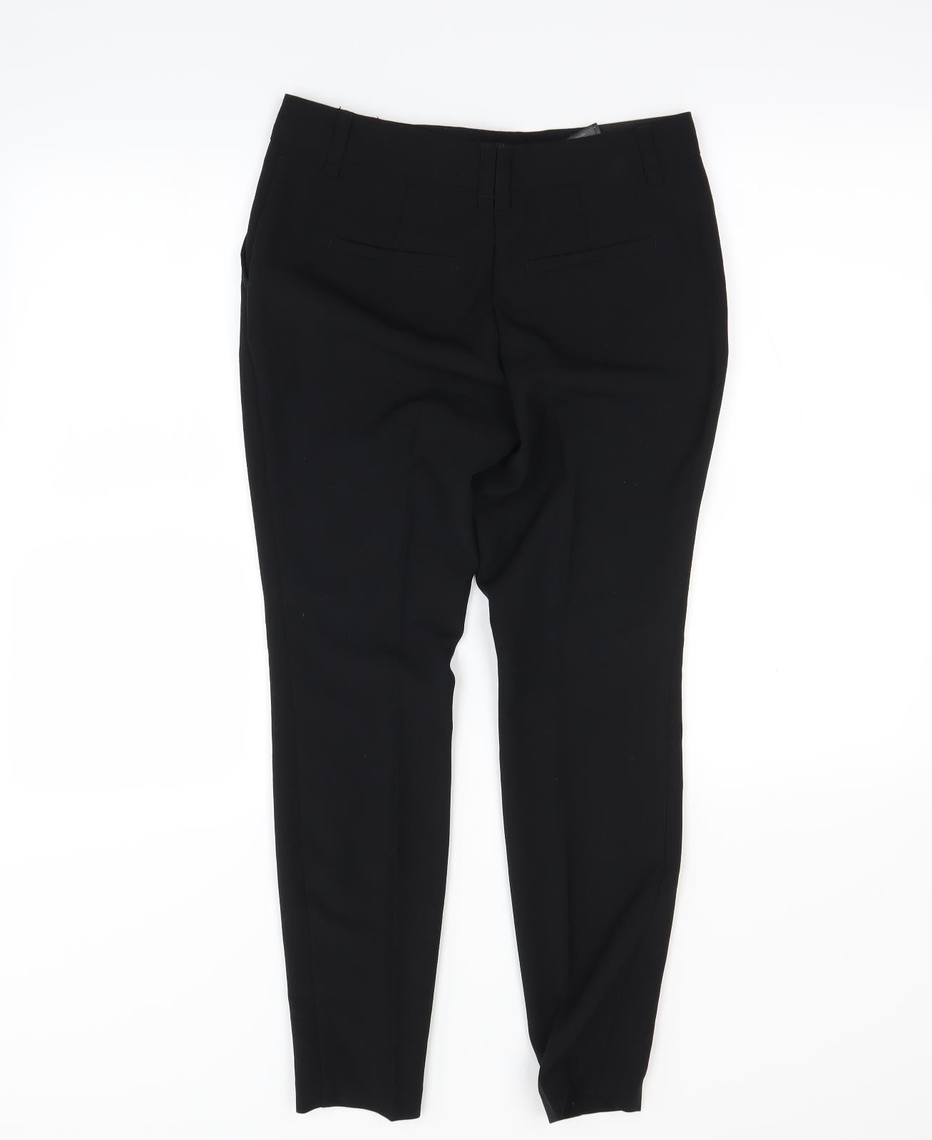 Womens UK Size 6 Next Regular Fit Dress Pants Black Trousers
