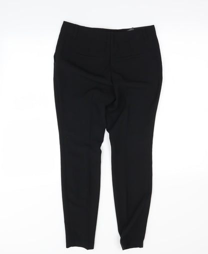 Womens UK Size 6 Next Regular Fit Dress Pants Black Trousers