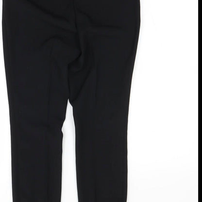 Womens UK Size 6 Next Regular Fit Dress Pants Black Trousers