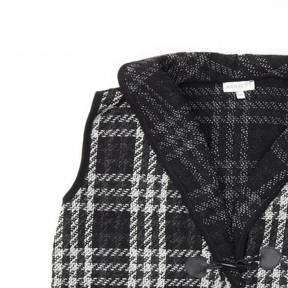Apricot Womens Black Check  Jacket Waistcoat Size S