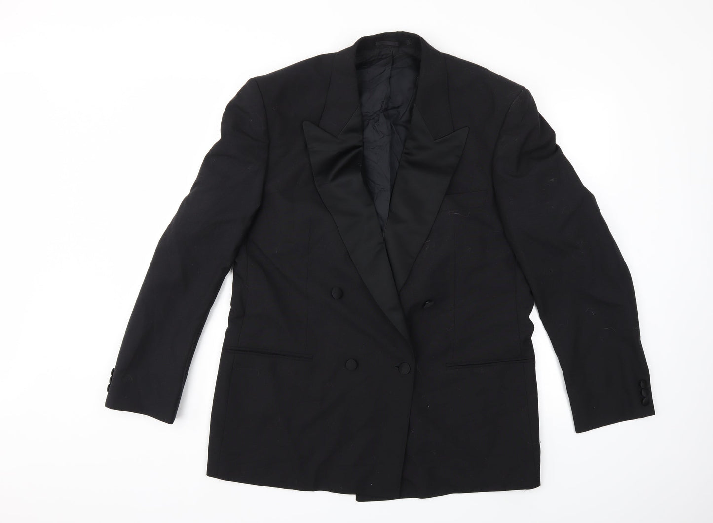 Mens UK Size 40 Preworn Regular Black Suit Jacket