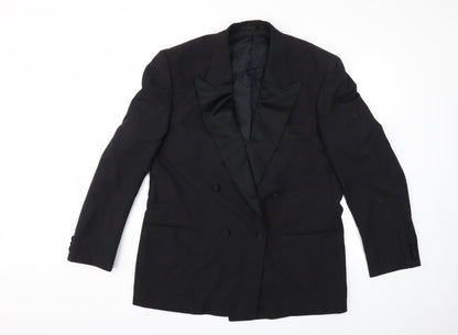 Mens UK Size 40 Preworn Regular Black Suit Jacket