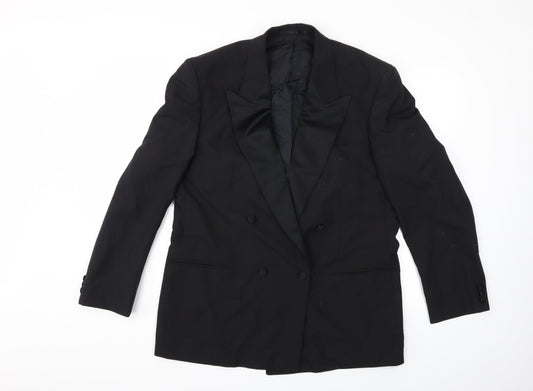 Mens UK Size 40 Preworn Regular Black Suit Jacket