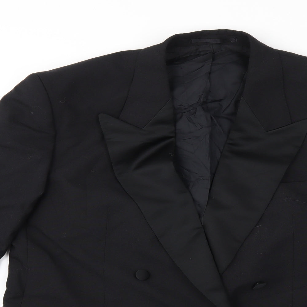 Mens UK Size 40 Preworn Regular Black Suit Jacket
