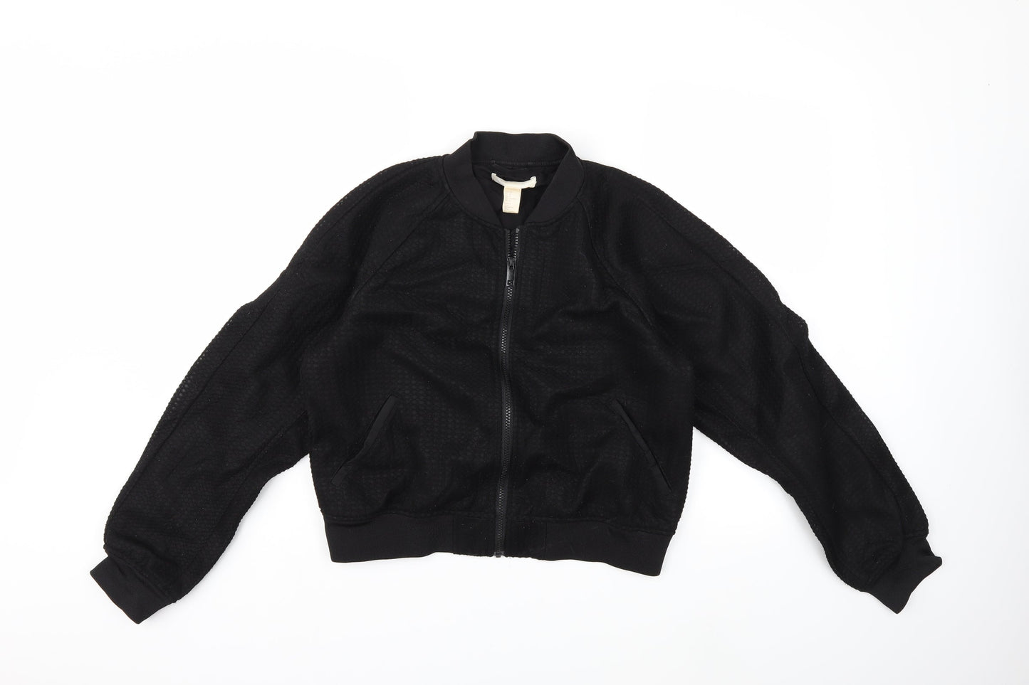 Womens UK Size 10 H&M Beige Bomber Jacket