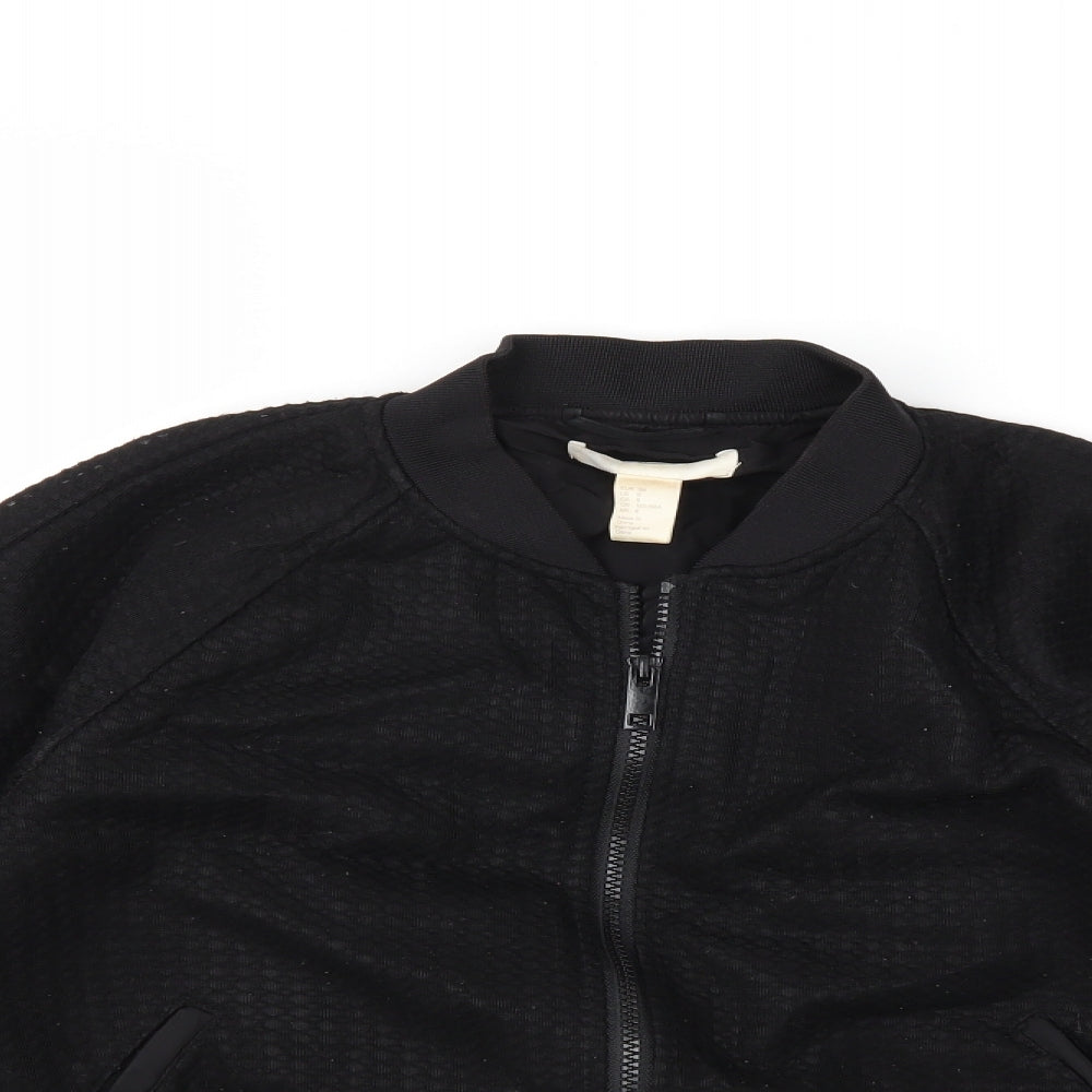 Womens UK Size 10 H&M Beige Bomber Jacket