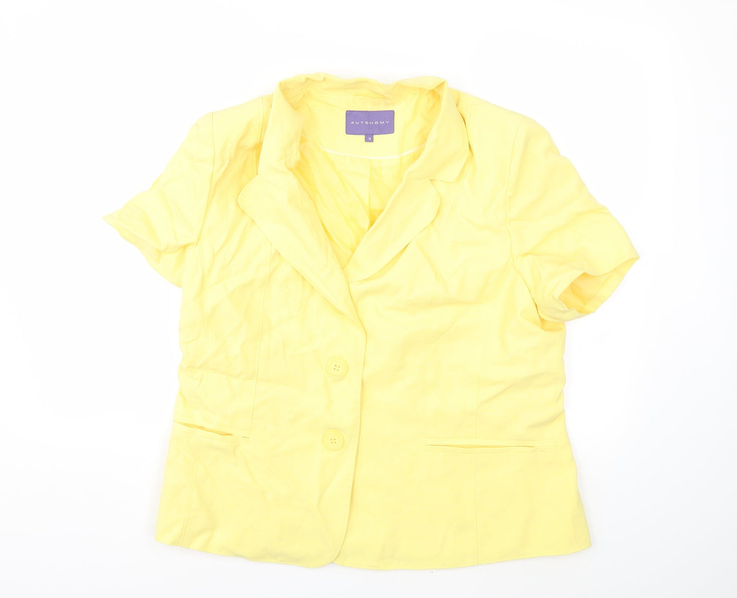 Autonomy Womens Yellow   Jacket Blazer Size 18