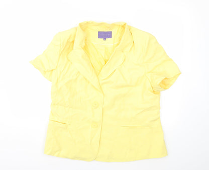 Autonomy Womens Yellow   Jacket Blazer Size 18