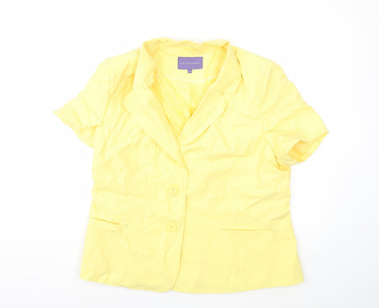 Autonomy Womens Yellow   Jacket Blazer Size 18