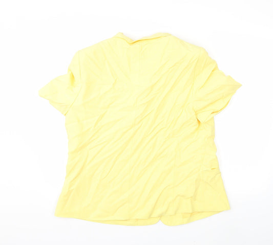 Autonomy Womens Yellow   Jacket Blazer Size 18