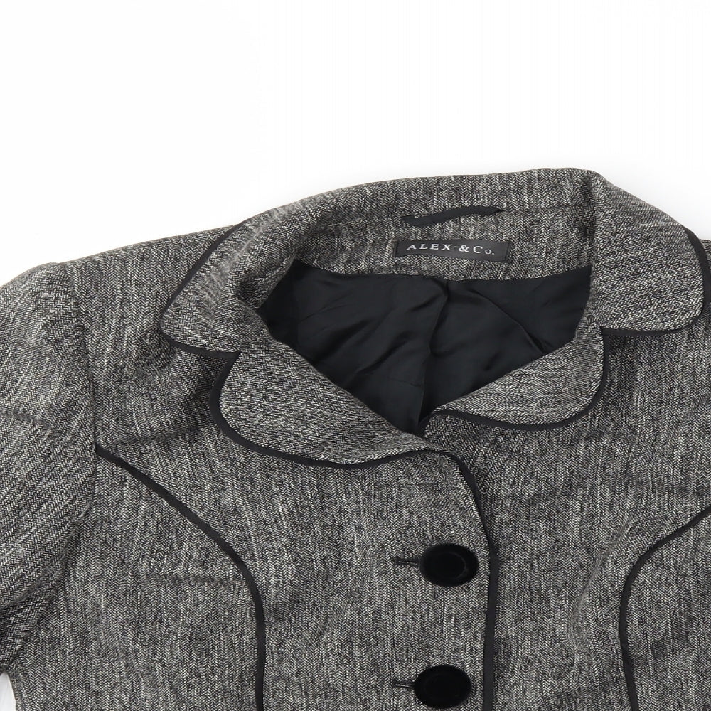 Alex & Co Womens Grey   Jacket  Size 10