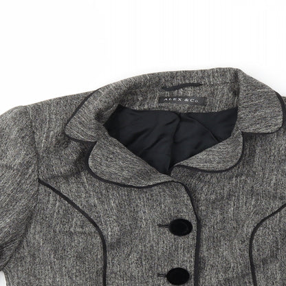 Alex & Co Womens Grey   Jacket  Size 10
