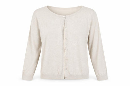 H&M Womens Beige  Knit Cardigan Jumper Size M