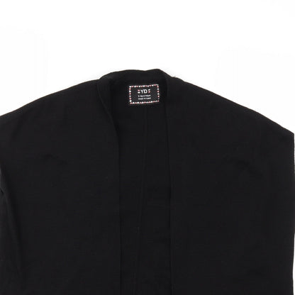 Young Dimension Girls Black  Knit Cardigan Jumper Size 9-10 Years