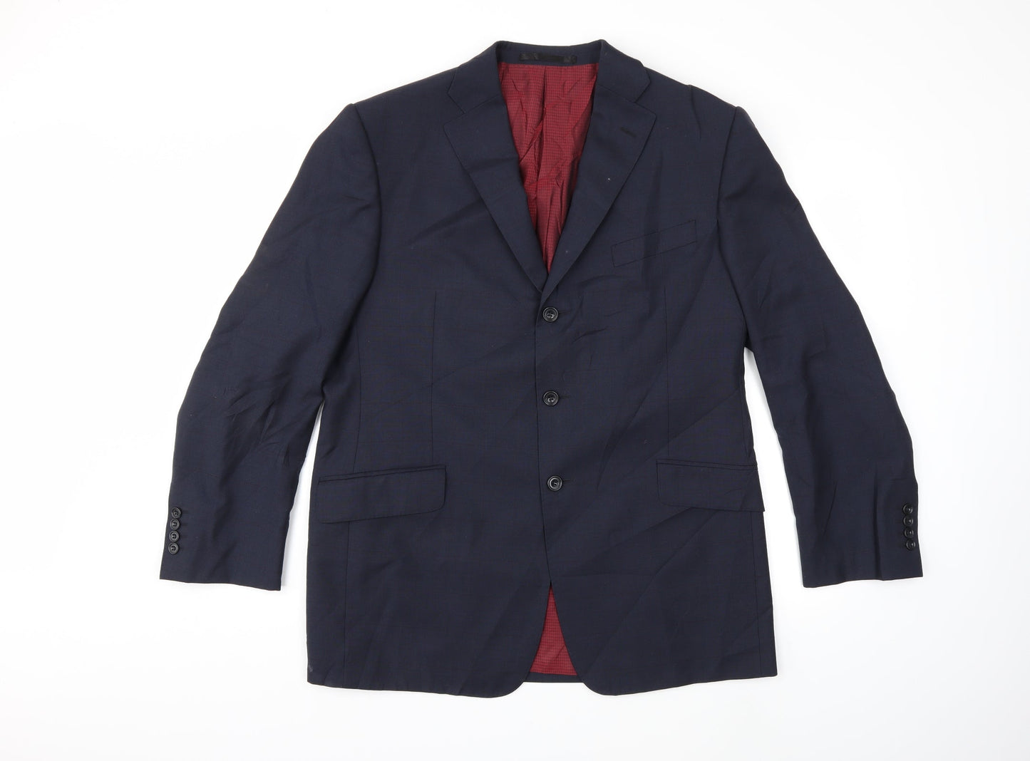 Mens UK Size 42 Marks and Spencer Regular Blue Suit Jacket