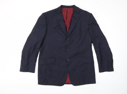 Mens UK Size 42 Marks and Spencer Regular Blue Suit Jacket