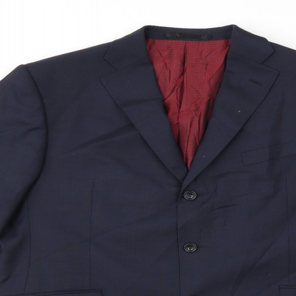 Mens UK Size 42 Marks and Spencer Regular Blue Suit Jacket