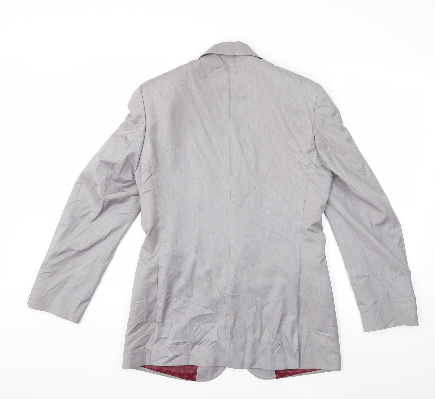 Mens UK Size 38 Preworn Regular Grey Suit Jacket