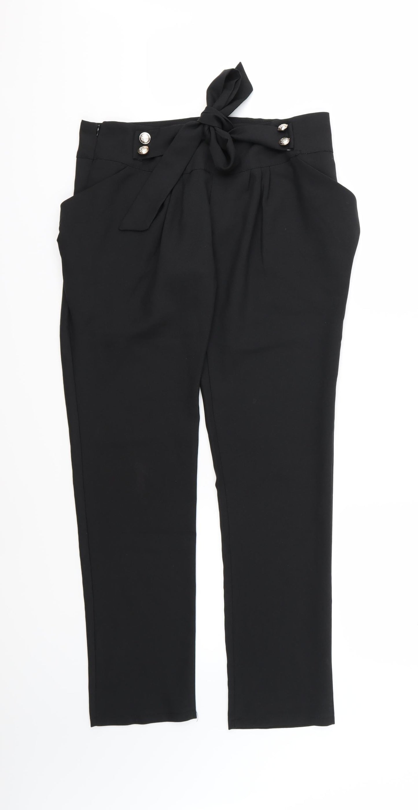 Womens UK Size 31 in Preworn Regular Fit  Black Trousers