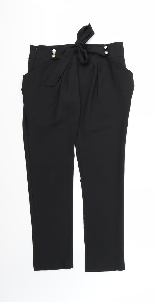 Womens UK Size 31 in Preworn Regular Fit  Black Trousers