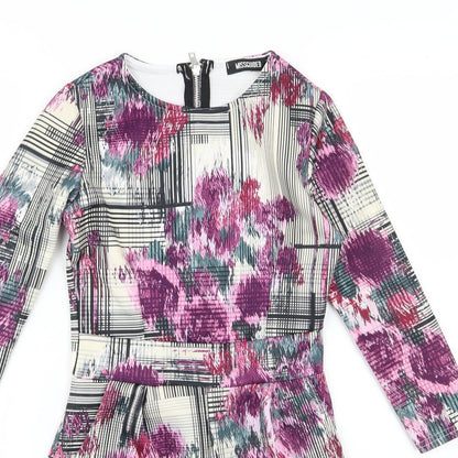 Missguided Womens Multicoloured Striped  Playsuit One-Piece Size 6 L3 in