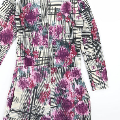 Missguided Womens Multicoloured Striped  Playsuit One-Piece Size 6 L3 in