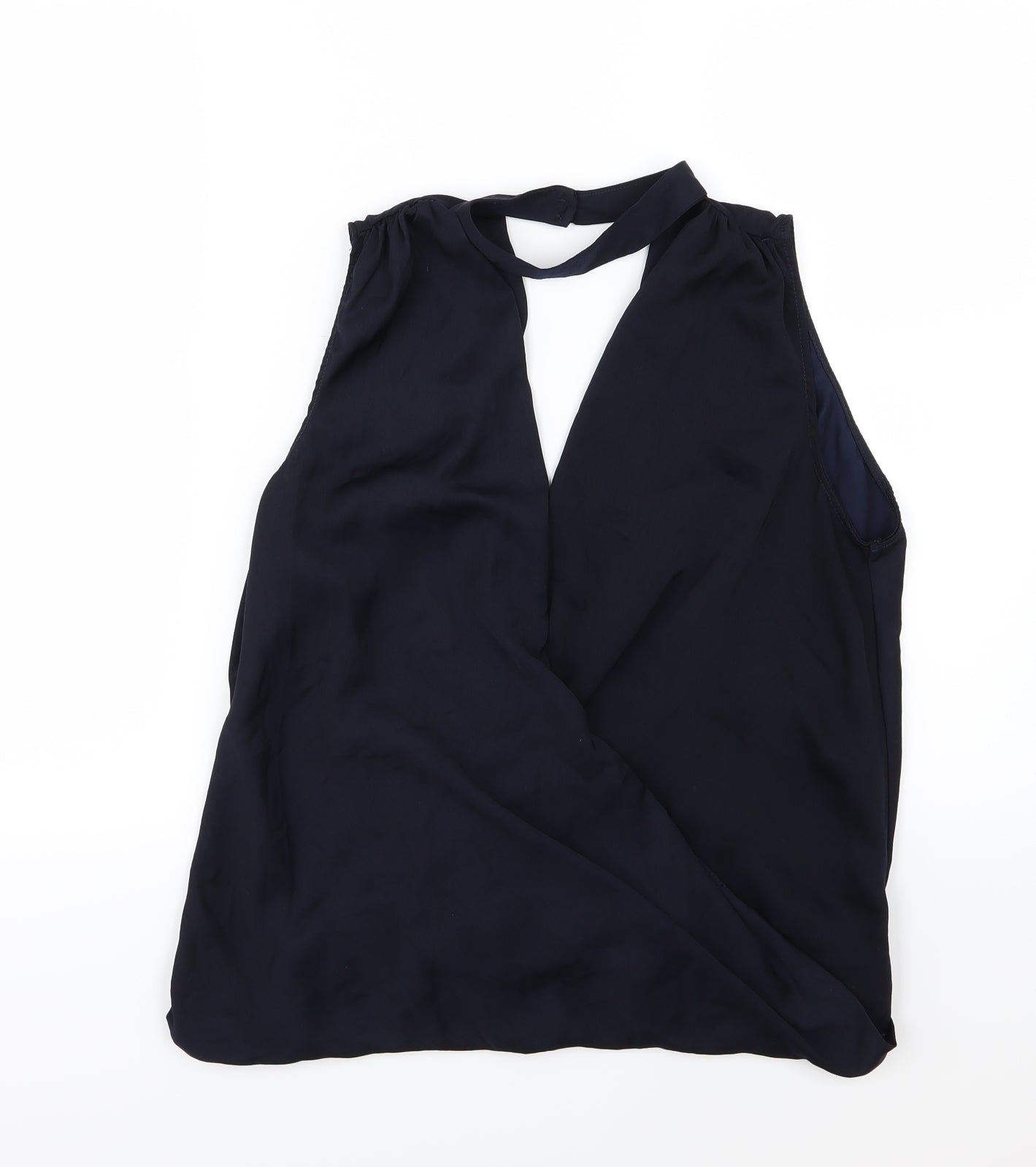 Womens UK Size 12 New Look Blue Basic Blouse