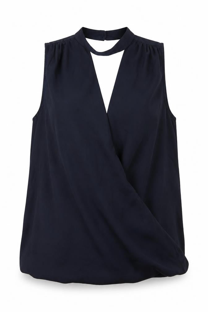 Womens UK Size 12 New Look Blue Basic Blouse