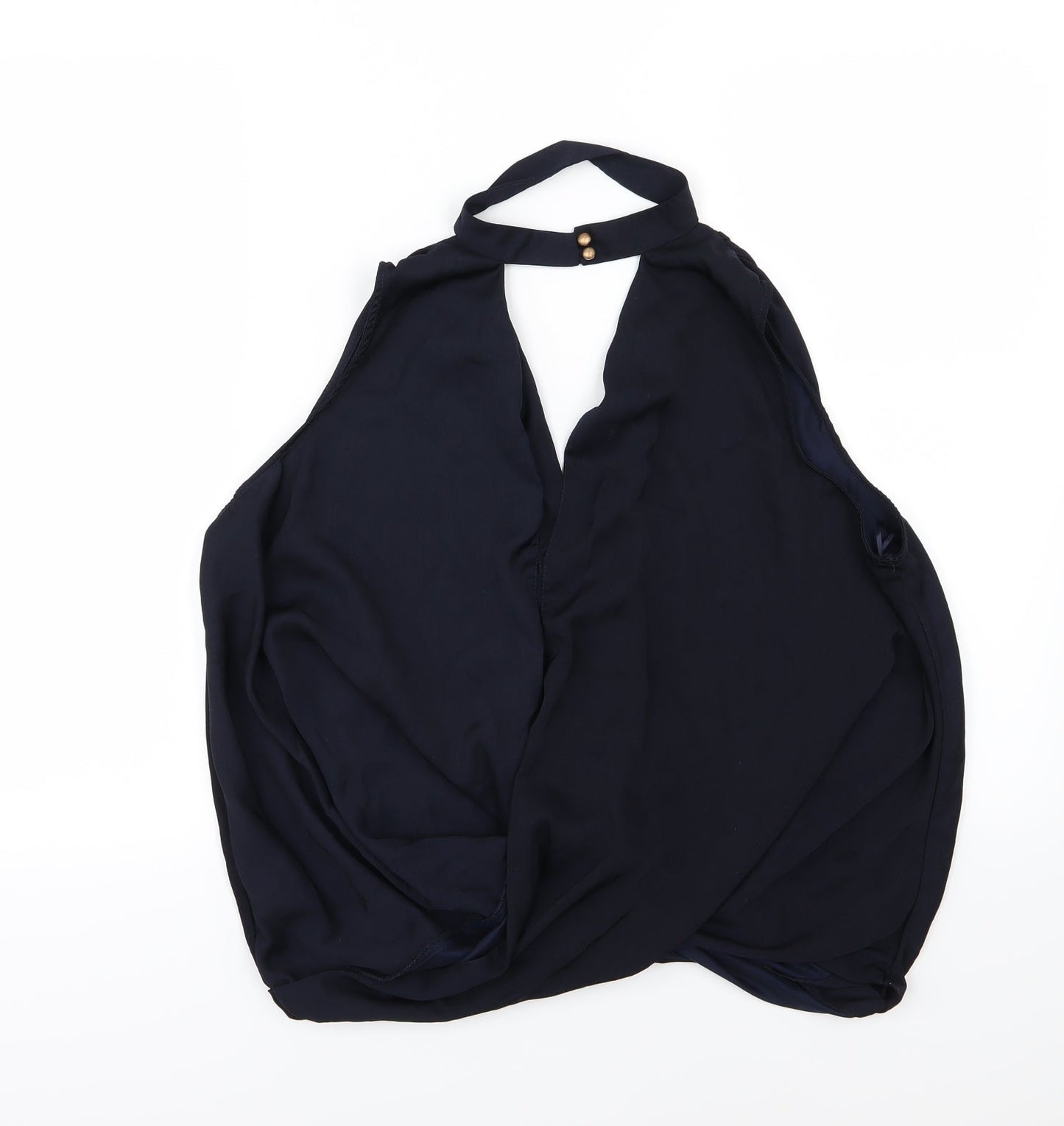 Womens UK Size 12 New Look Blue Basic Blouse