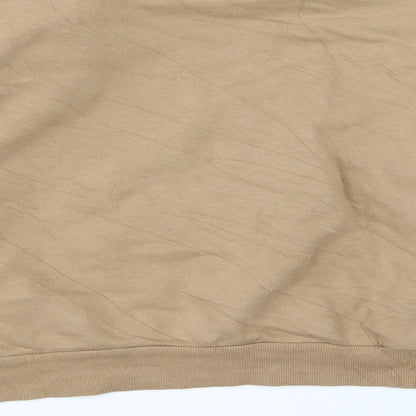 H&M Womens Brown  Jersey Pullover Sweatshirt Size XL  - Padded Shoulders