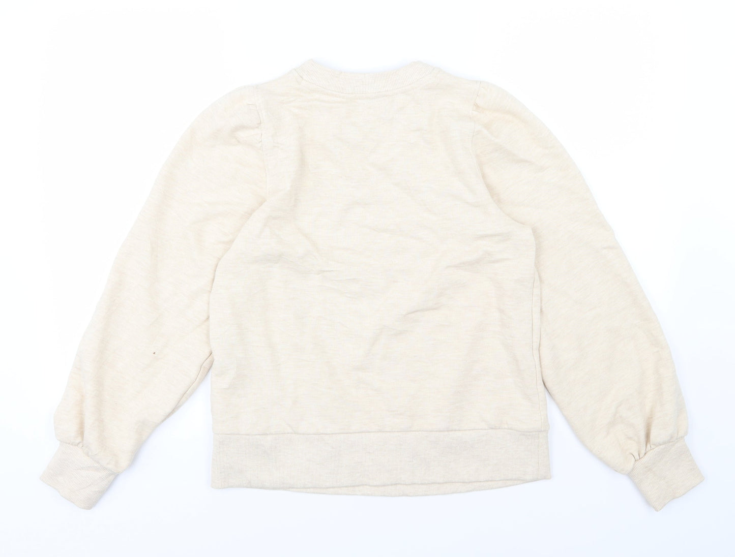 Dorothy Perkins Womens Beige  Jersey Pullover Sweatshirt Size 8