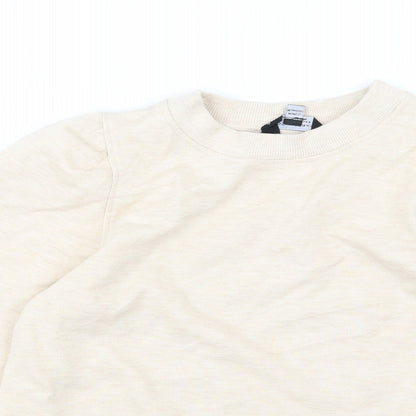 Dorothy Perkins Womens Beige  Jersey Pullover Sweatshirt Size 8