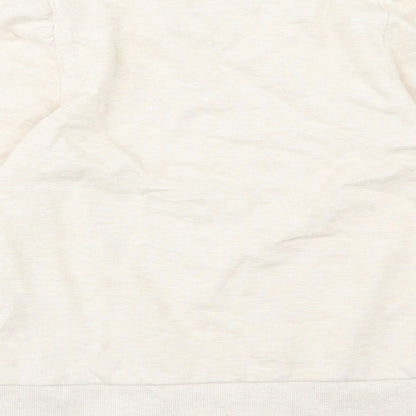 Dorothy Perkins Womens Beige  Jersey Pullover Sweatshirt Size 8
