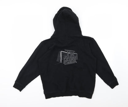 Spreadshirt Boys Black  Jersey Pullover Hoodie Size 12-13 Years  - Sunday League