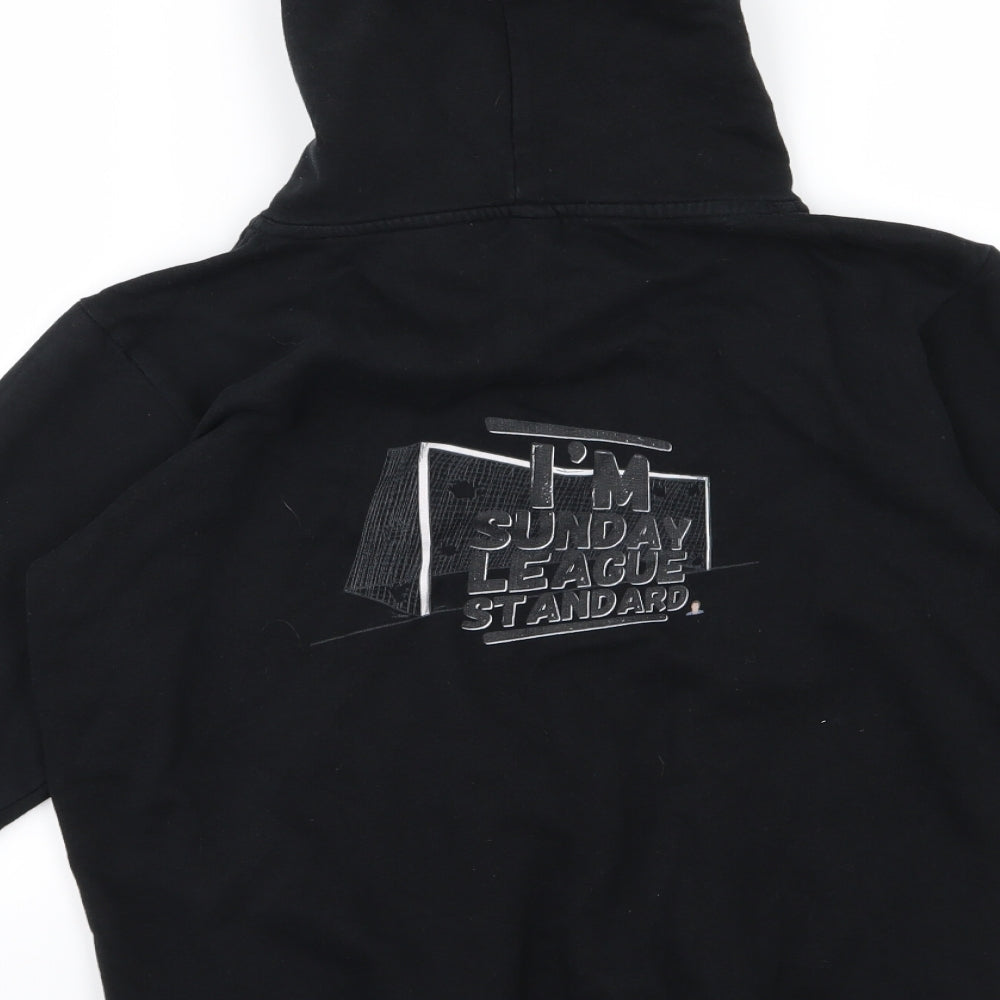 Spreadshirt Boys Black  Jersey Pullover Hoodie Size 12-13 Years  - Sunday League