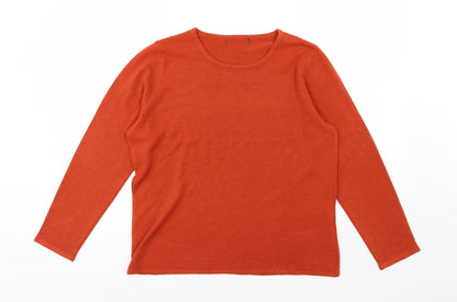 Preworn Mens Brown  Knit Pullover Jumper Size M