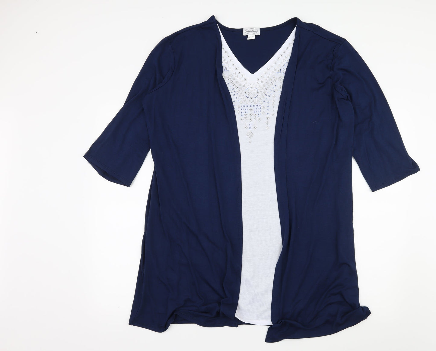Gabrielle Vicenza Womens Blue  Jersey A-Line  Size 16  - Layered