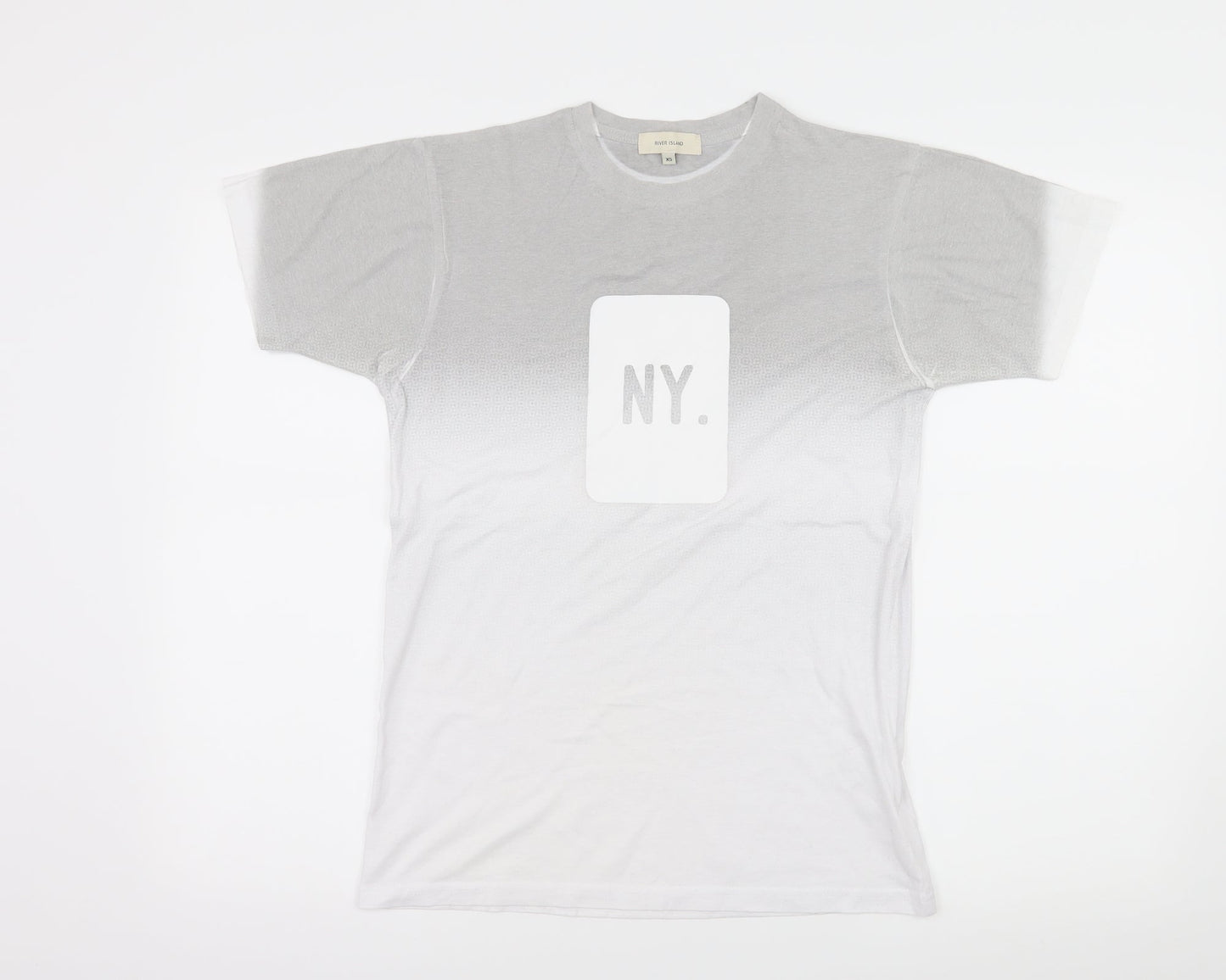 Womens UK Size XS River Island White Basic T-Shirt