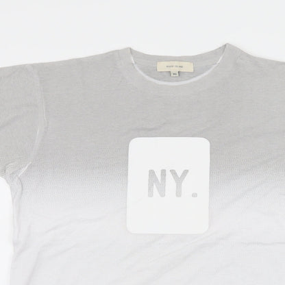 Womens UK Size XS River Island White Basic T-Shirt