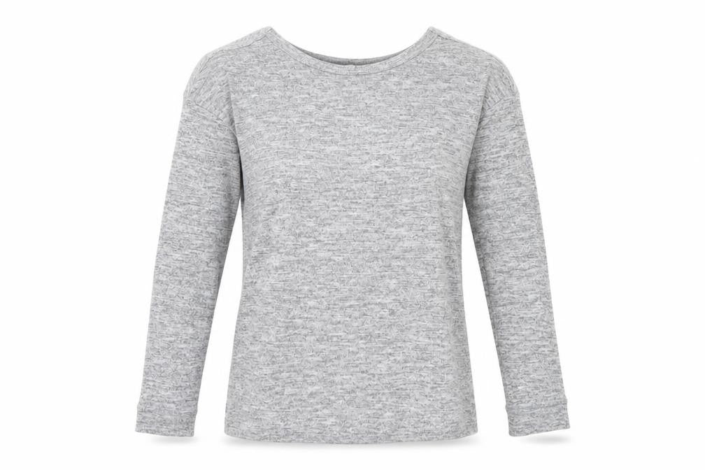 Womens UK Size 8 Miss Selfridge Grey Basic T-Shirt