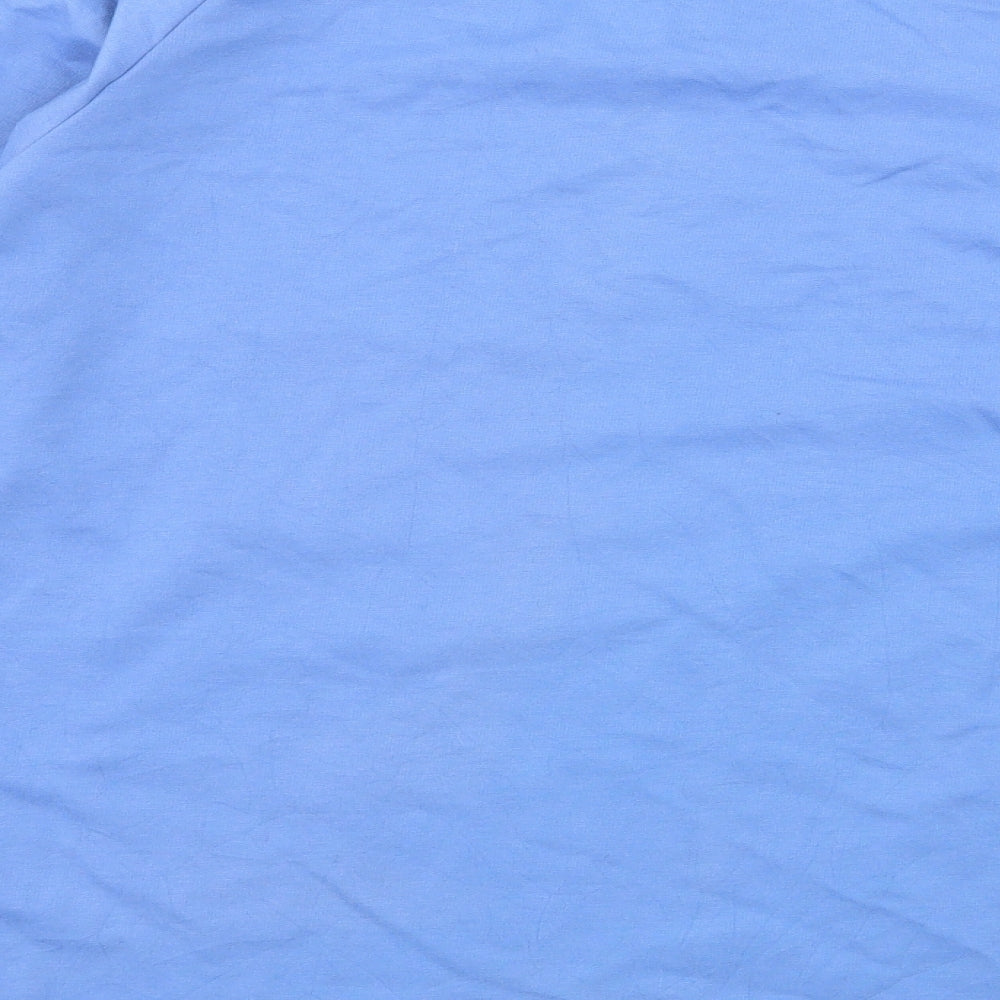 Preworn Womens Blue  Jersey Pullover Sweatshirt Size L  - Live Life