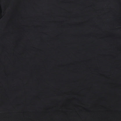 H&M Womens Black Geometric Jersey Pullover Sweatshirt Size S  - Creep