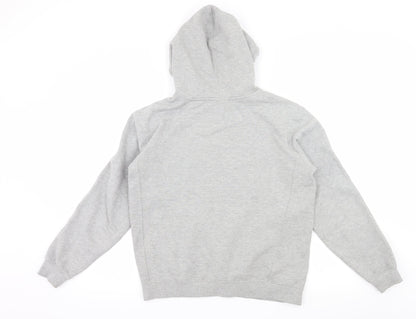 Topshop Womens Grey  Jersey Pullover Hoodie Size XS