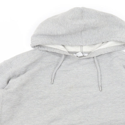 Topshop Womens Grey  Jersey Pullover Hoodie Size XS