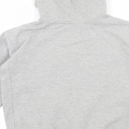 Topshop Womens Grey  Jersey Pullover Hoodie Size XS