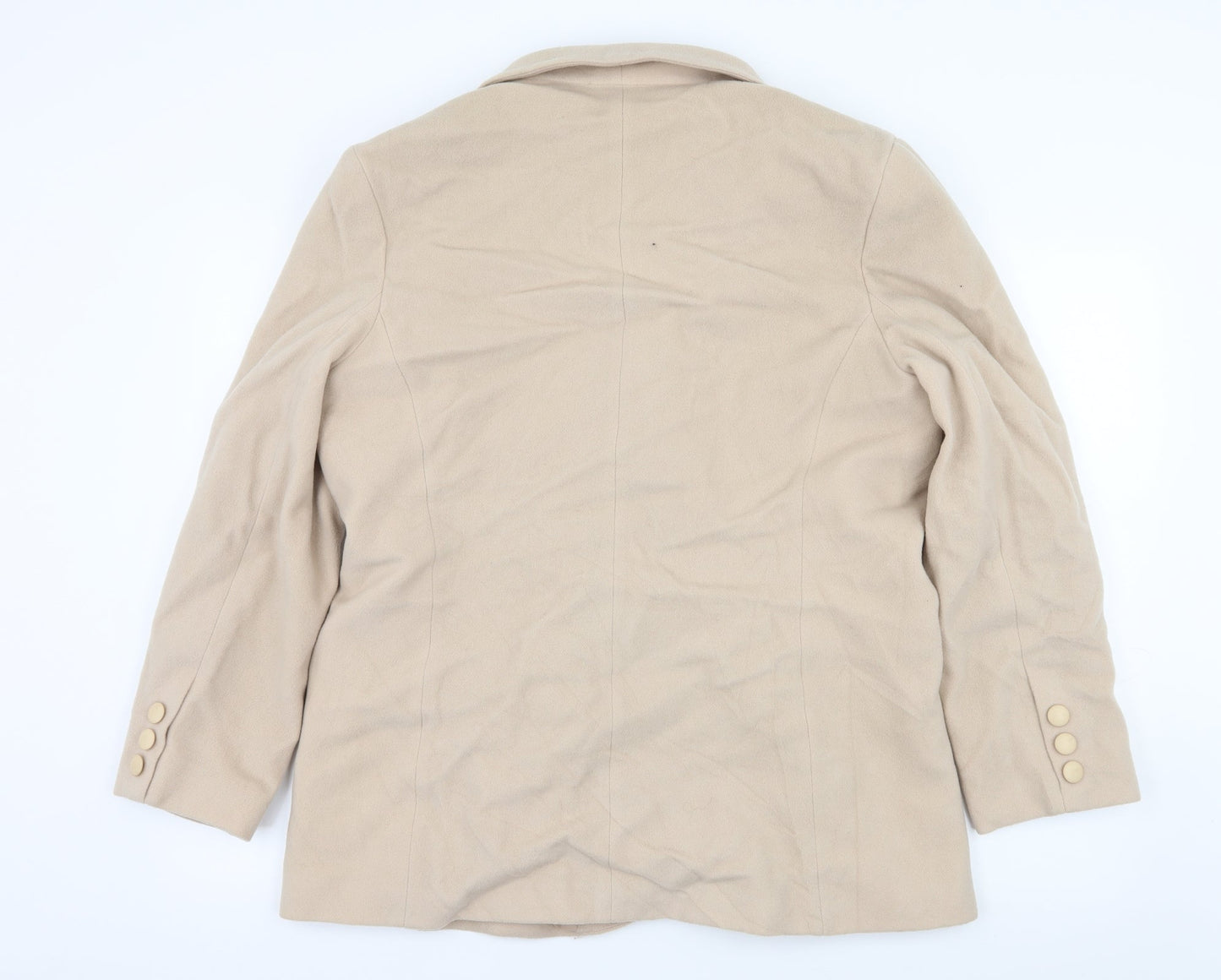 Womens UK Size 20 Preworn Ivory Pea Coat